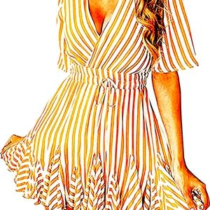 Pretty Garden ruffle dress NWT S